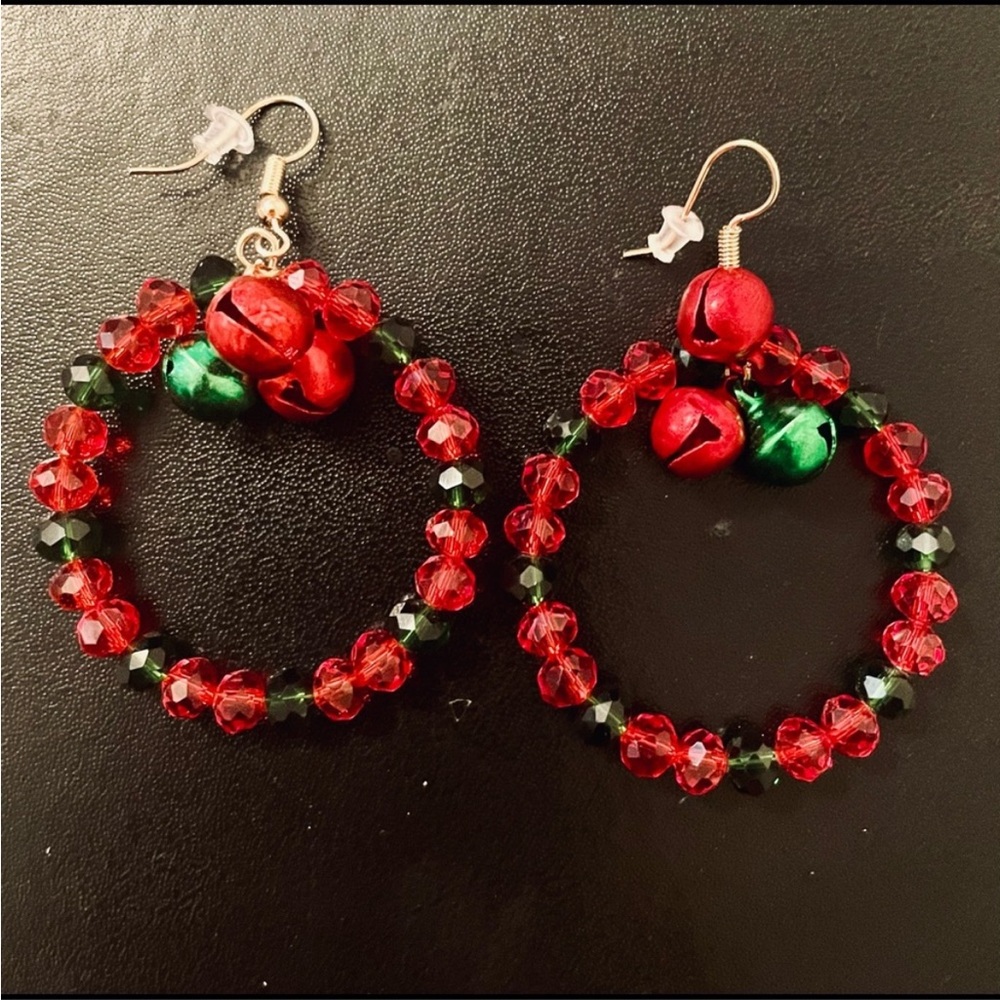 💗 Christmas Wreath Holiday Earrings NEW
